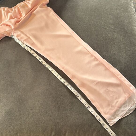 Women’s Pink Chiffon 3 Piece Formal Pant Suit Set Mother of the Bride Size 4 NWT - Picture 13 of 15